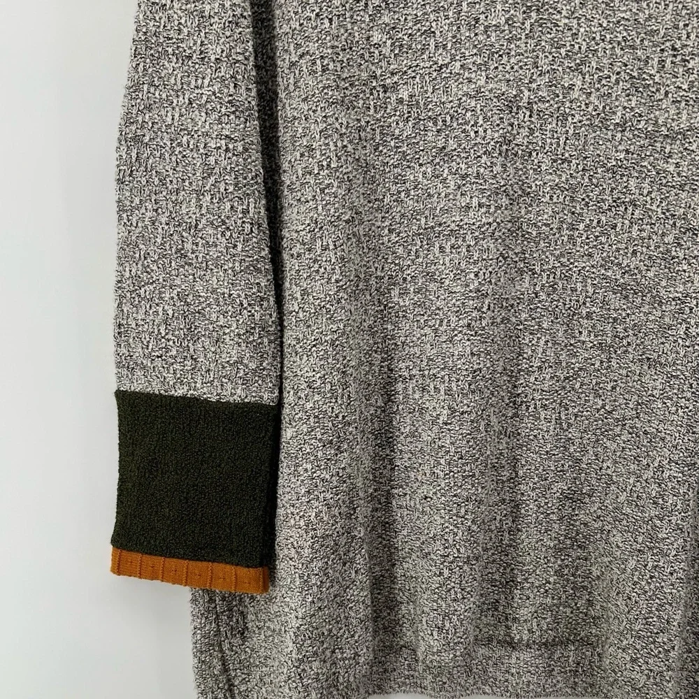 Margaret Winters Multicolor Cowl Neck Tunic Sweater Lagenlook Boho Oversized M